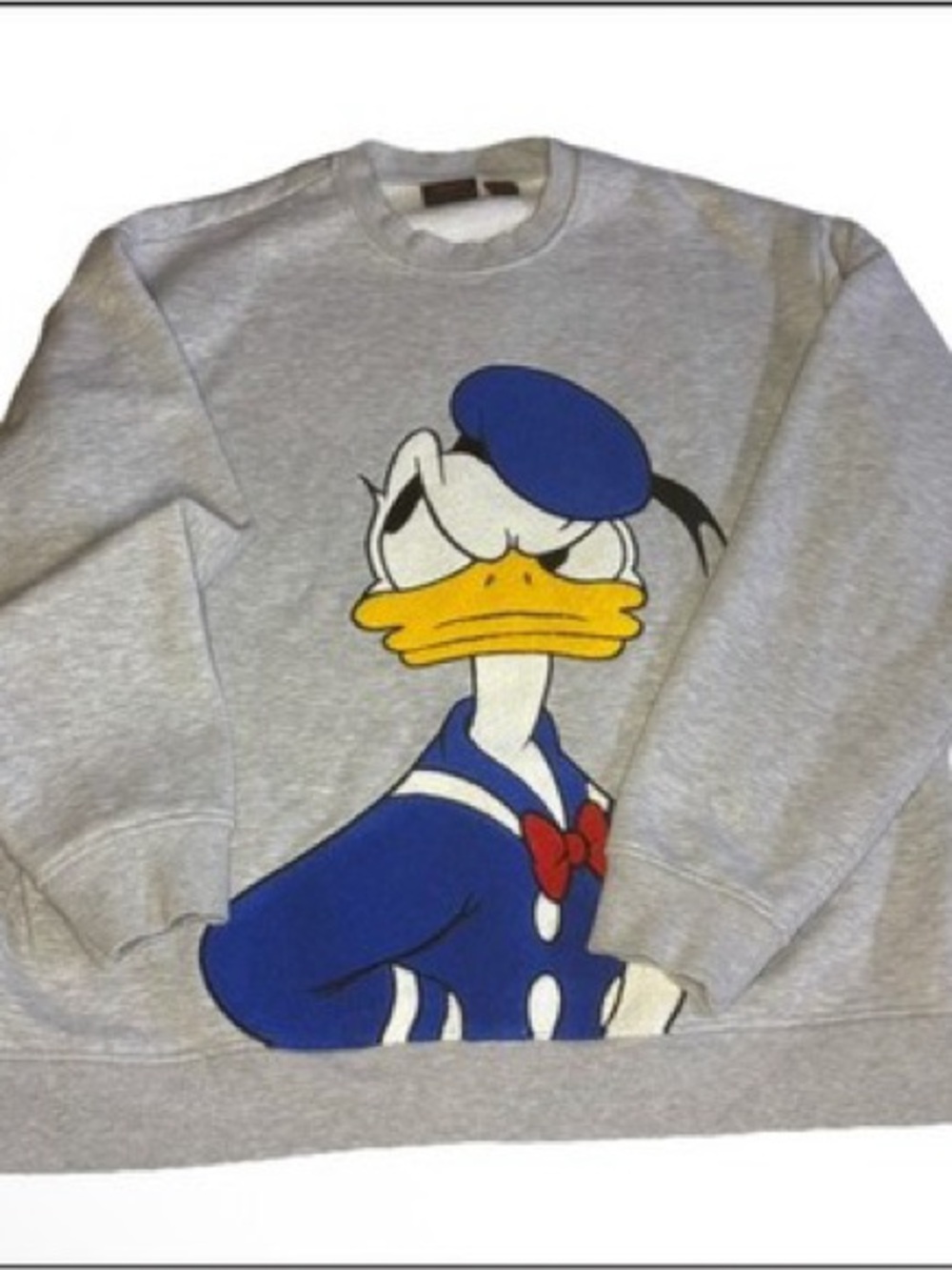 Unisex Disney Donald Duck Chenille Patch Pullover